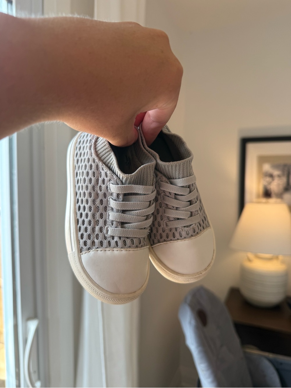 Stonz Toddled Grey Mesh Slip-On Sneakers
